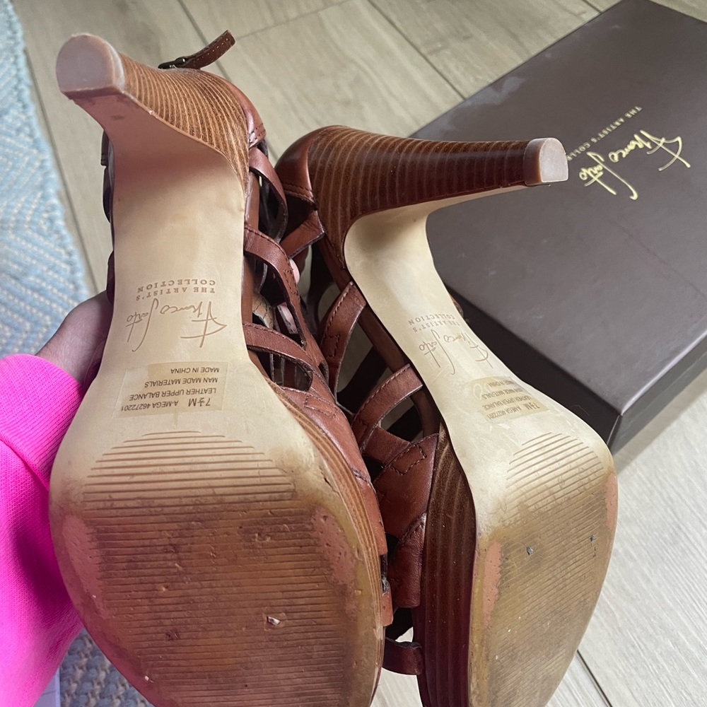 Vintage Y2K Franco Sarto artist collection cage heels - Picture 5 of 7